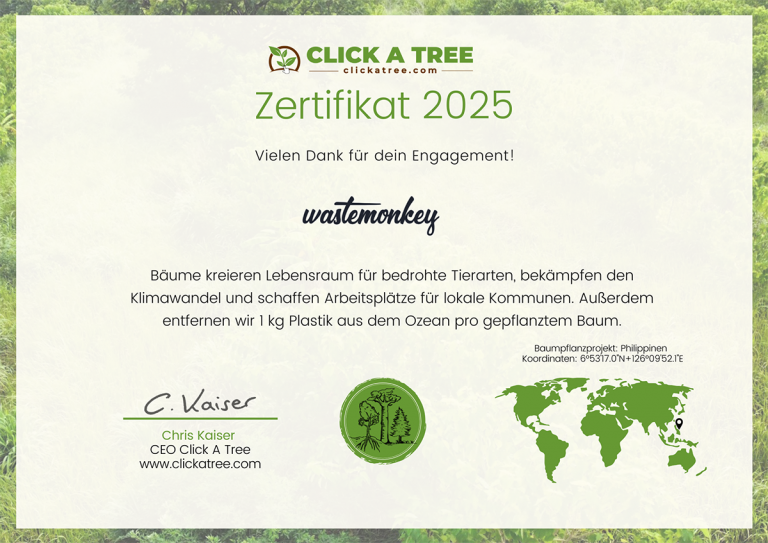Zertifikat Wastemonkey